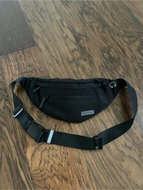 Maxtop Black Belt Bag — Compact Crossbody Pouch